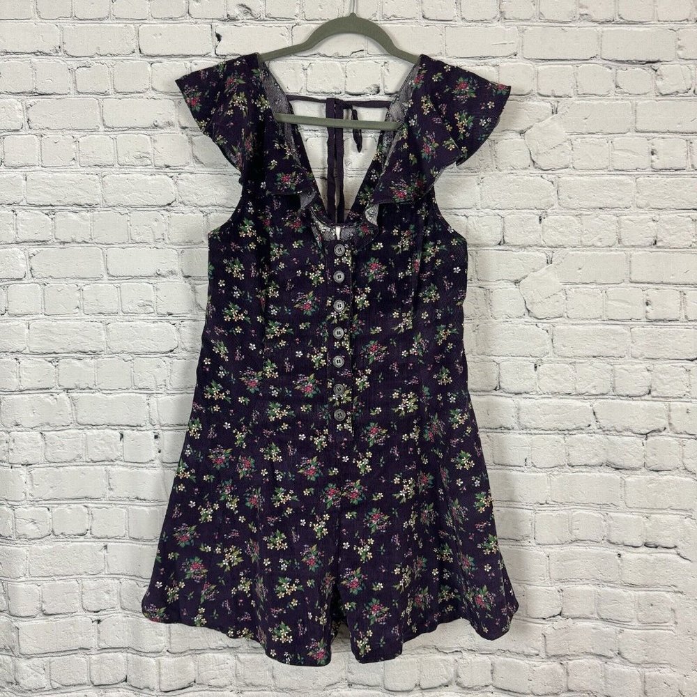 Floral Ruffle Sleeve Jumpsuit - Picture 5 of 12